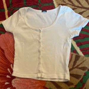 Brandy Melville white crop top
